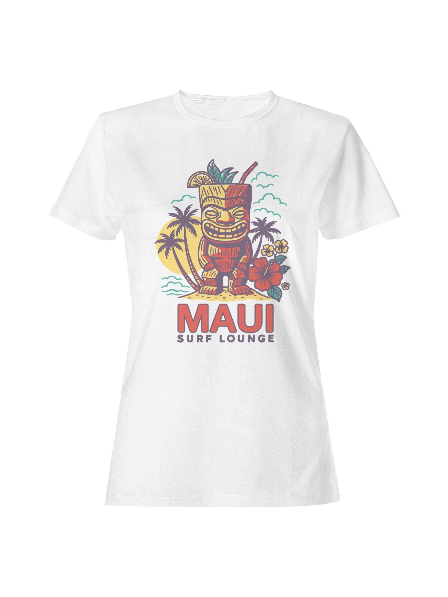 Maui Surf Lounge Tiki Paradise Women's T-Shirt