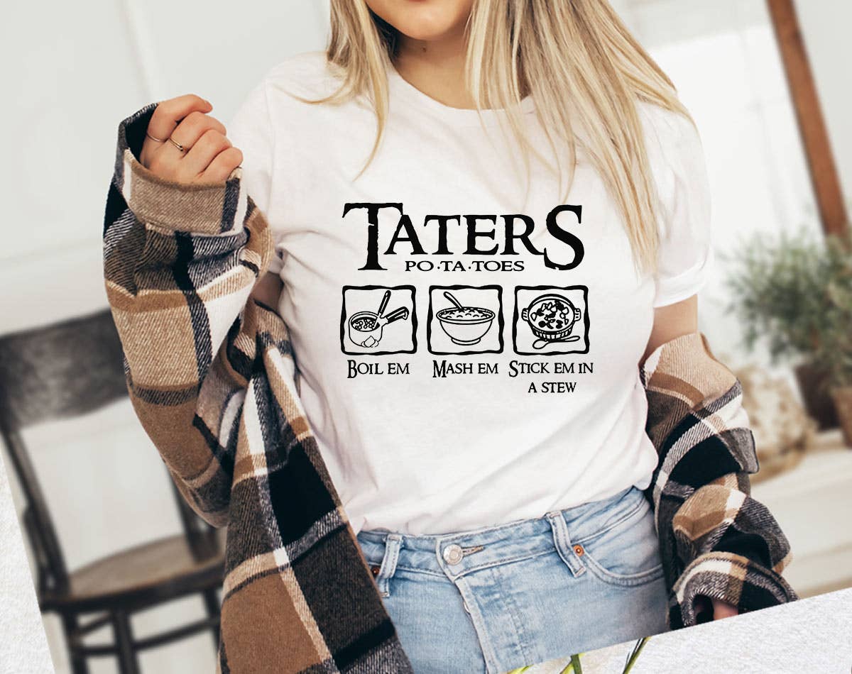 Tater's Potatoes - Funny Food Meme T-Shirt