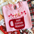 Faux Yarn Hot Cocoa Season Sweatshirt