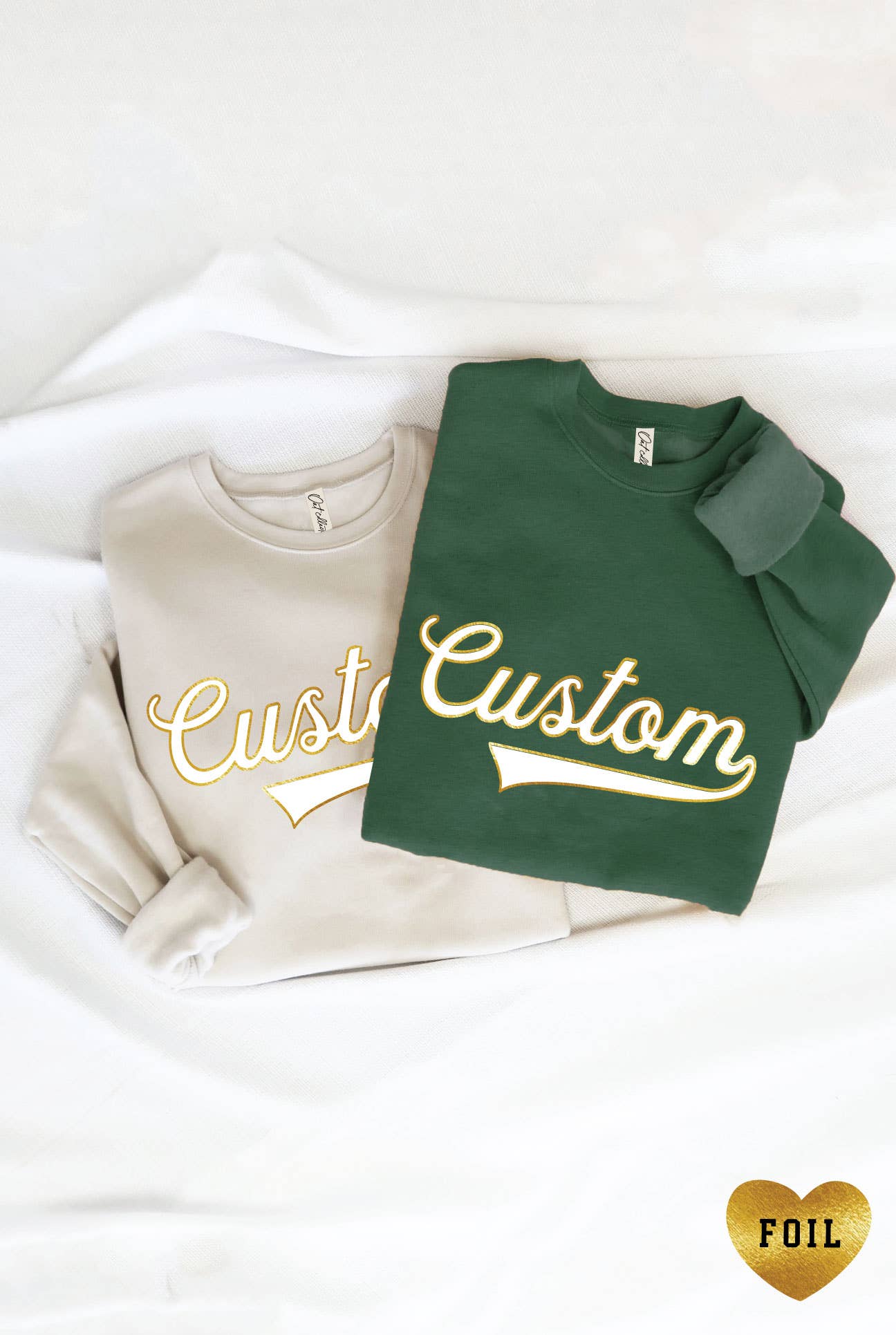 Custom Varsity Foil Graphic Sweatshirt