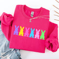 Retro Bunnies, Pastel, Easter, Bunny Jesus Rabbit Sweatshirt