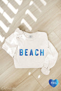 Beach Foil Mineral Washed Long Sleeve Graphic