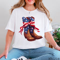 July 4th Graphic Tee | Coquette USA Boots | Bella Canvas
