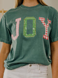 Christmas Holiday Joy Quilted Puff Ink Green Cc Tee