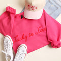 Lucky in Love Soft Flock Heavyweight Sweatshirt