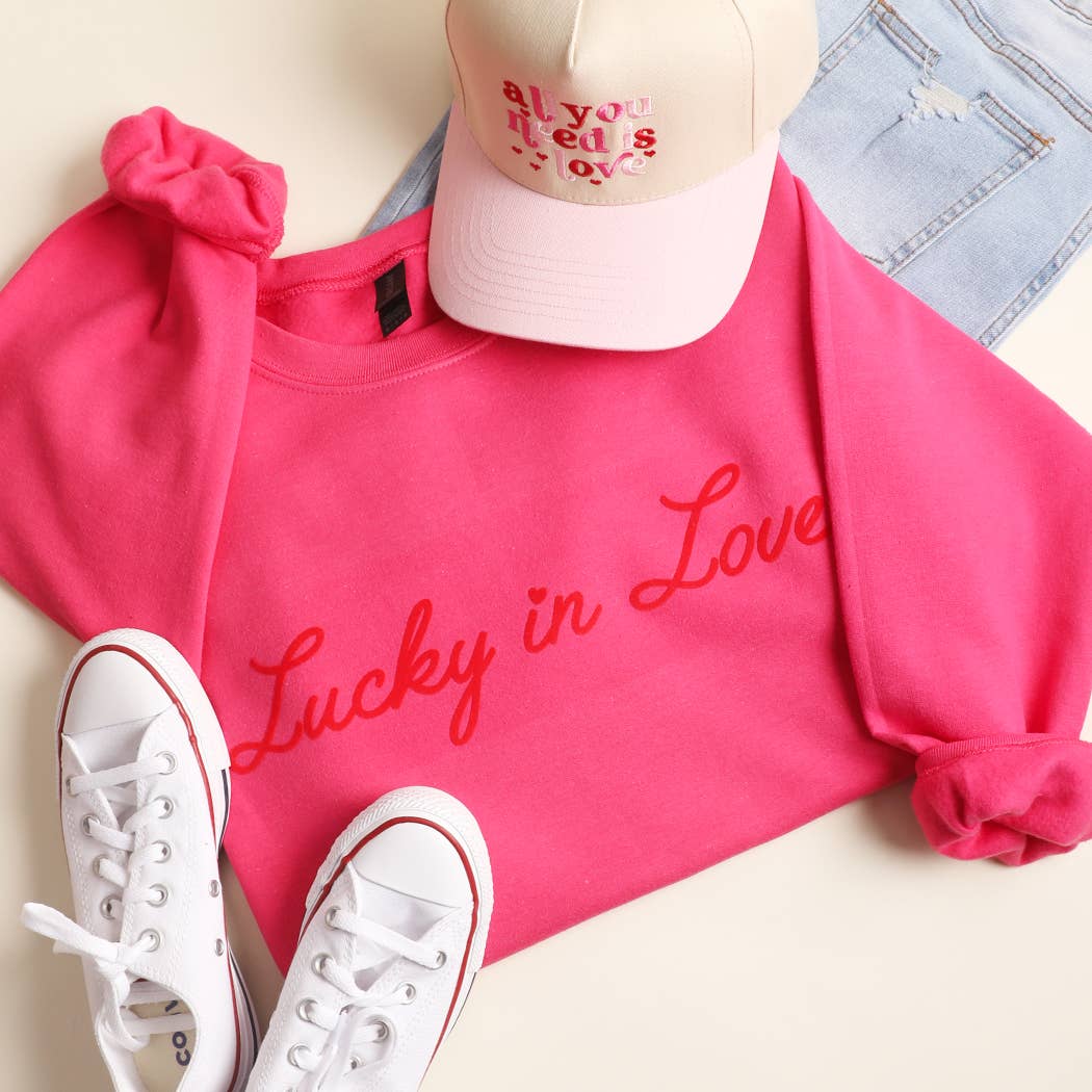 Lucky in Love Soft Flock Heavyweight Sweatshirt