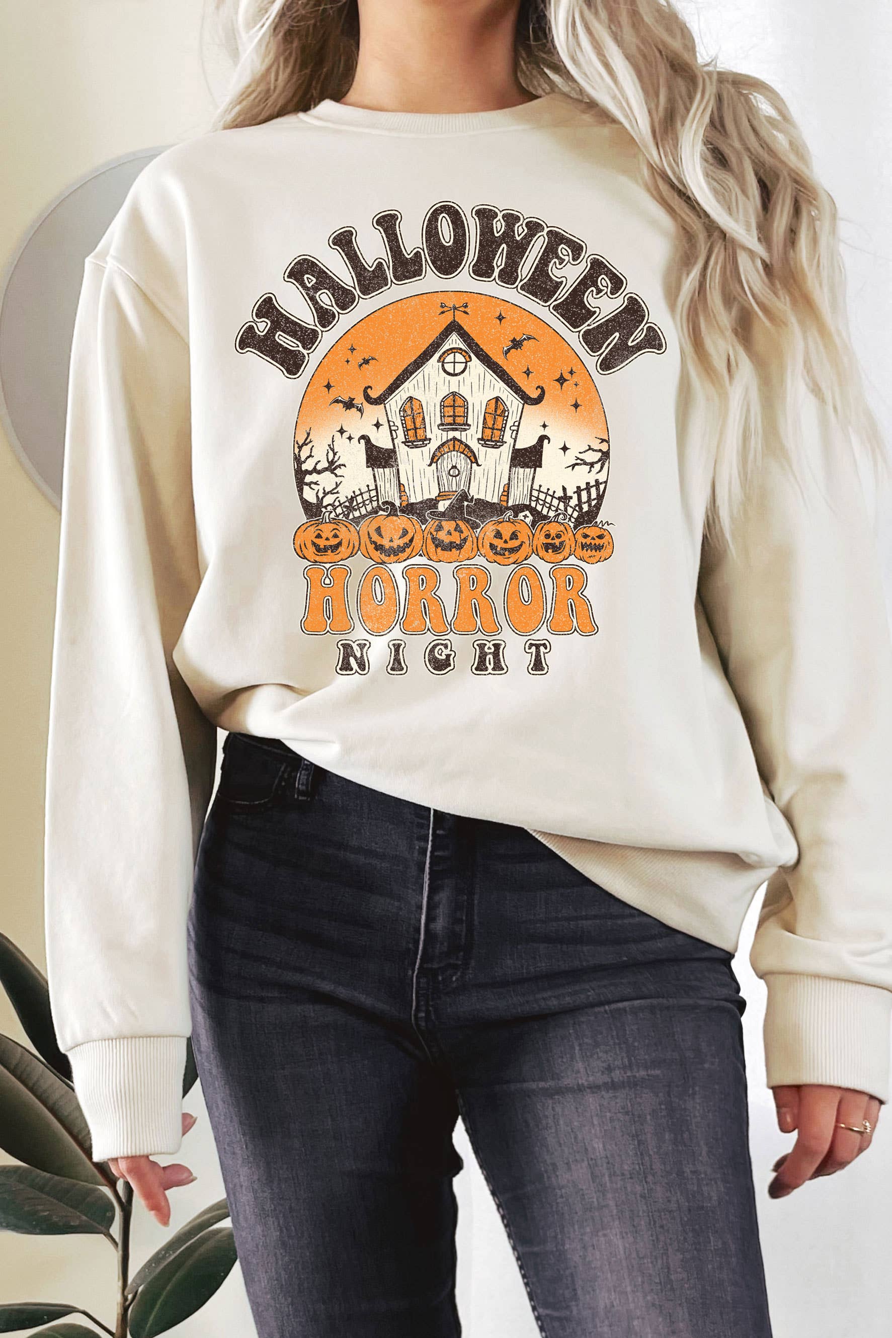 Halloween Horror Night Graphic Terry Sweatshirts