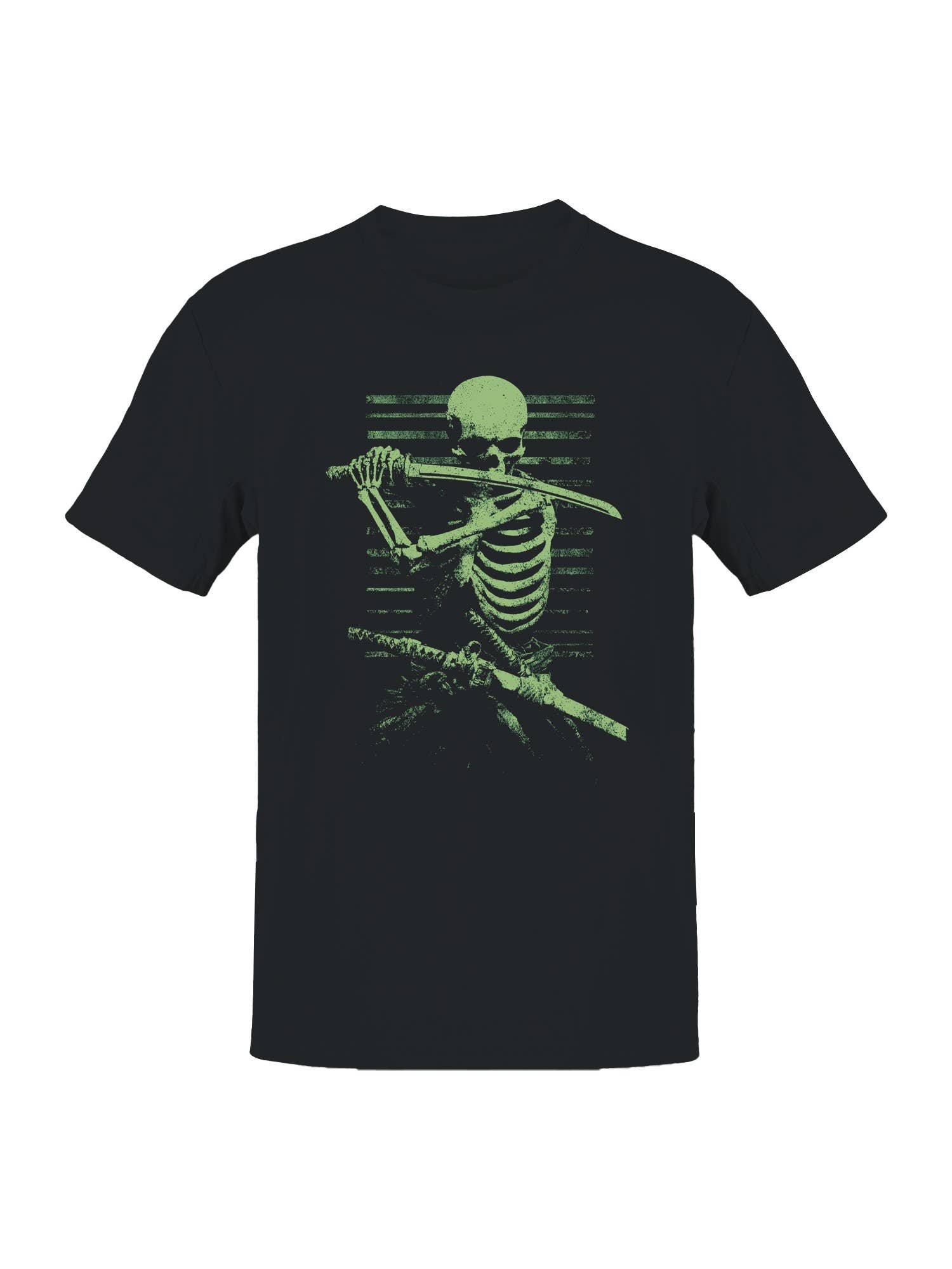 Samurai Skeleton with Katana Men's T-Shirt