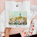 He Has Risen Easter Christian Graphic Sweatshirt | Spring