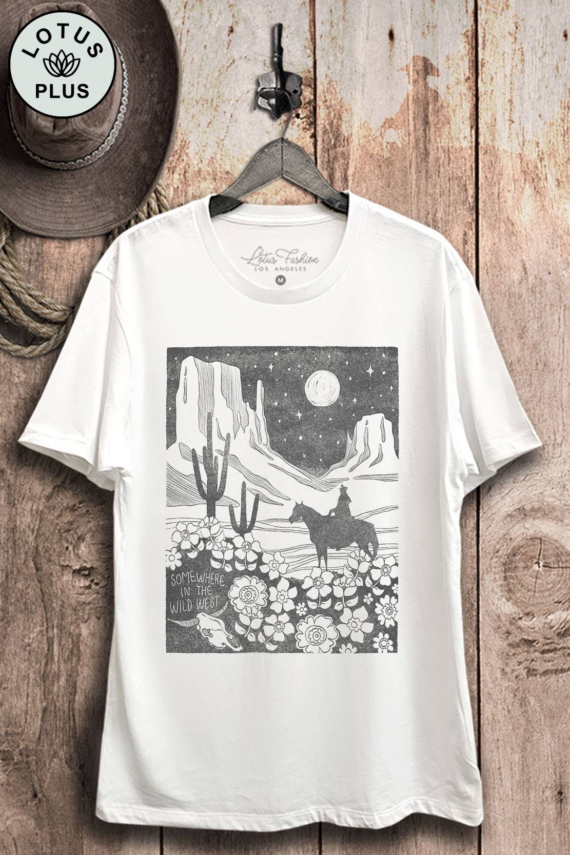 Somewhere in the Wild West Graphic Top