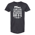A Cow A Pig and A Chicken Walk Into A Bbq T-Shirt