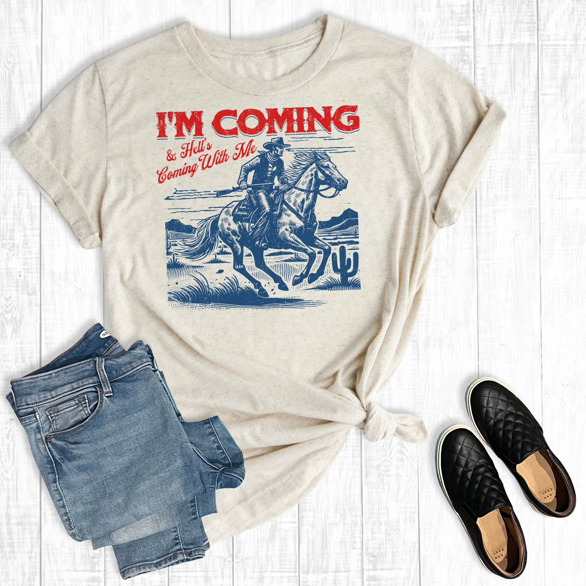 Western I'm Coming Graphic Tee