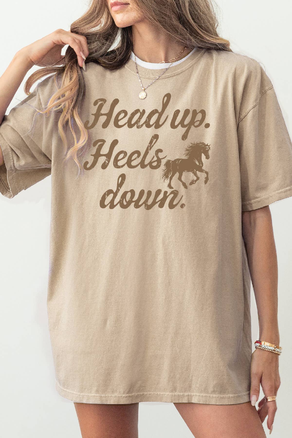 Women Western Graphic Print Oversize Loose Fit Top