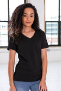 Ladies Premium Cotton V-Neck Tee