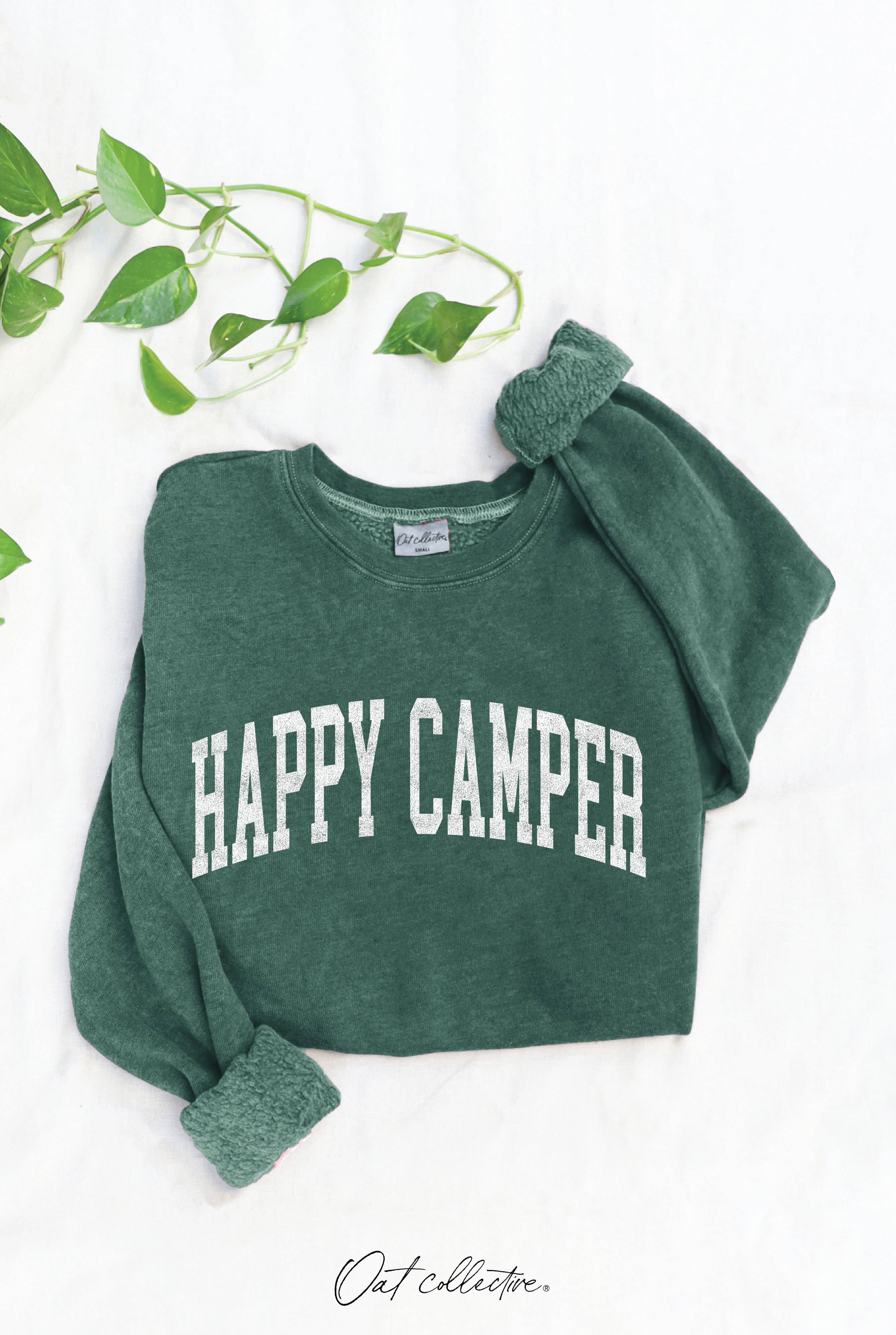 Happy Camper  Mineral Graphic Sweatshirt