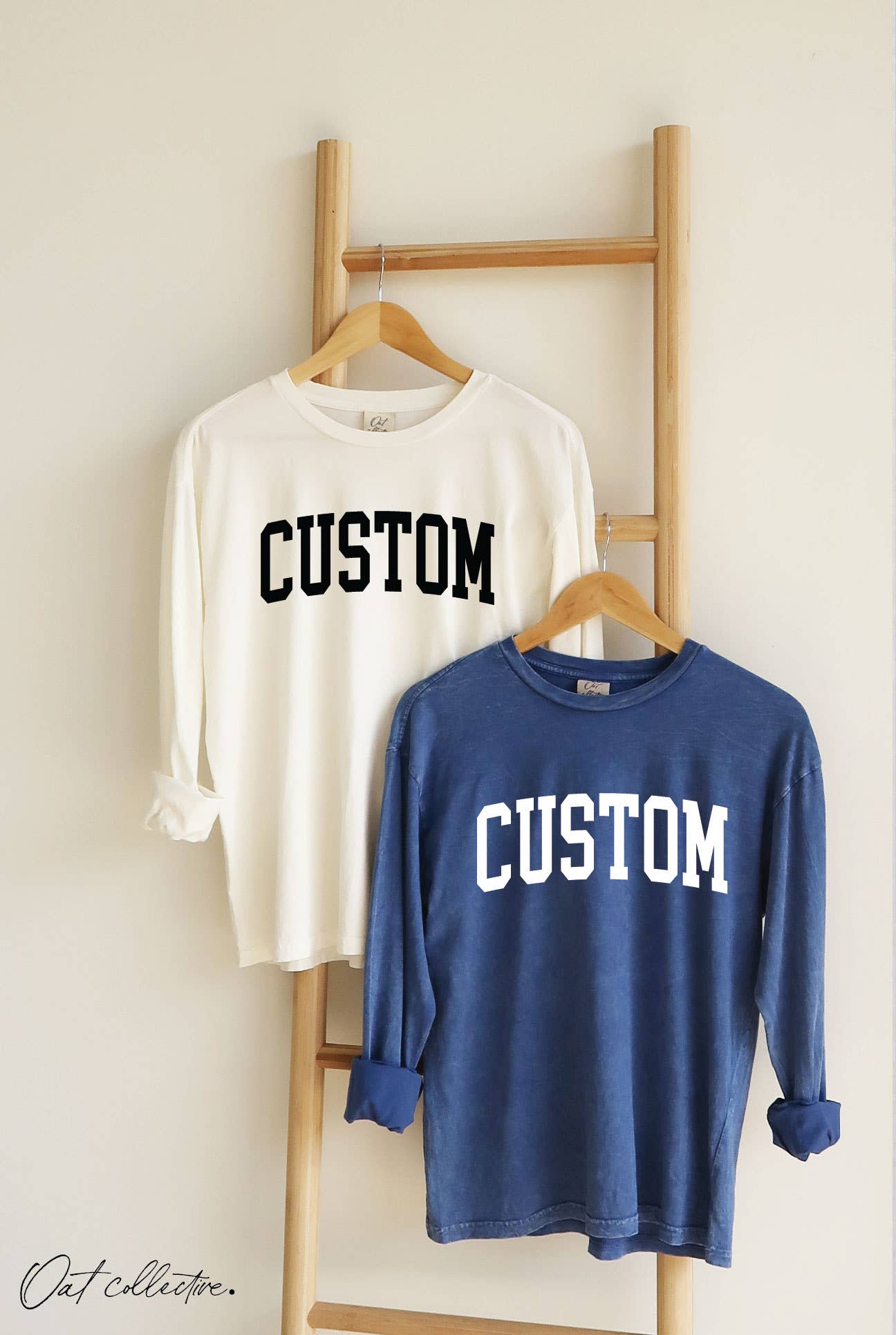 Custom Mineral Washed Long Sleeve Graphic