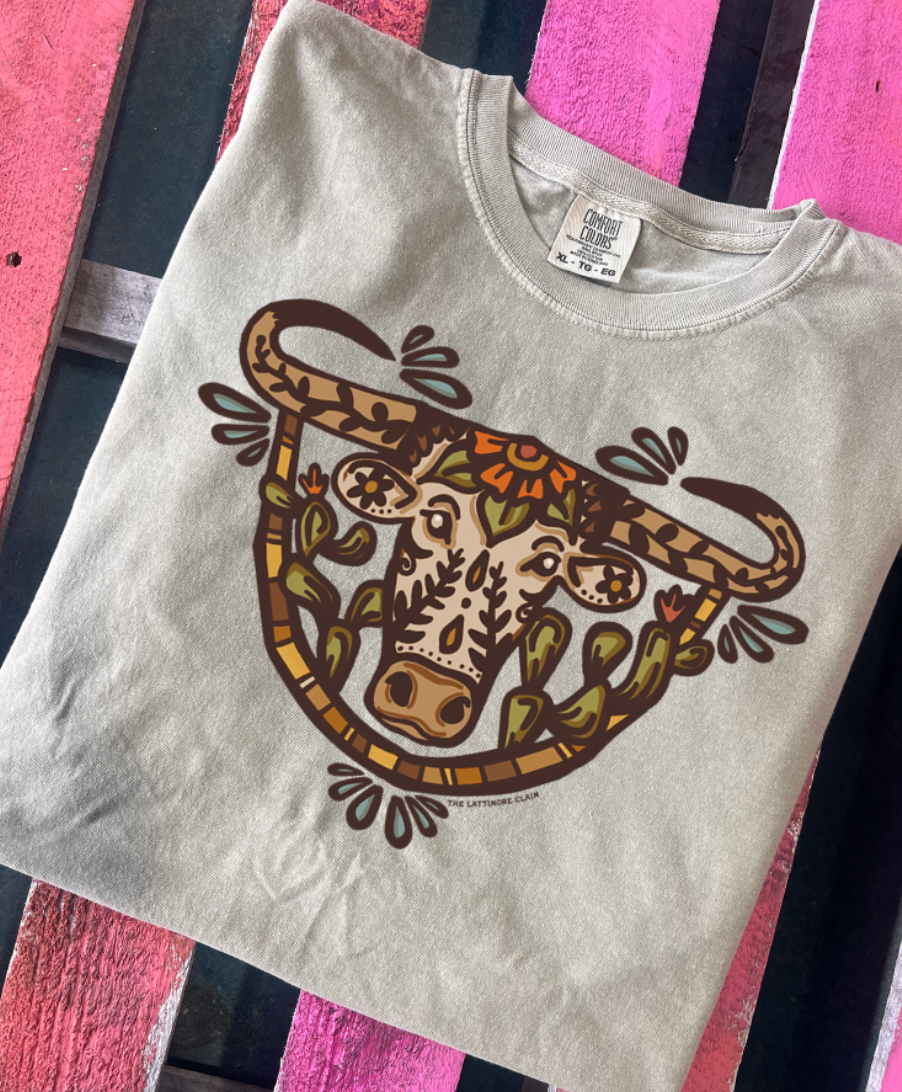 The Wild Watusi Comfort Color Tee - Khaki