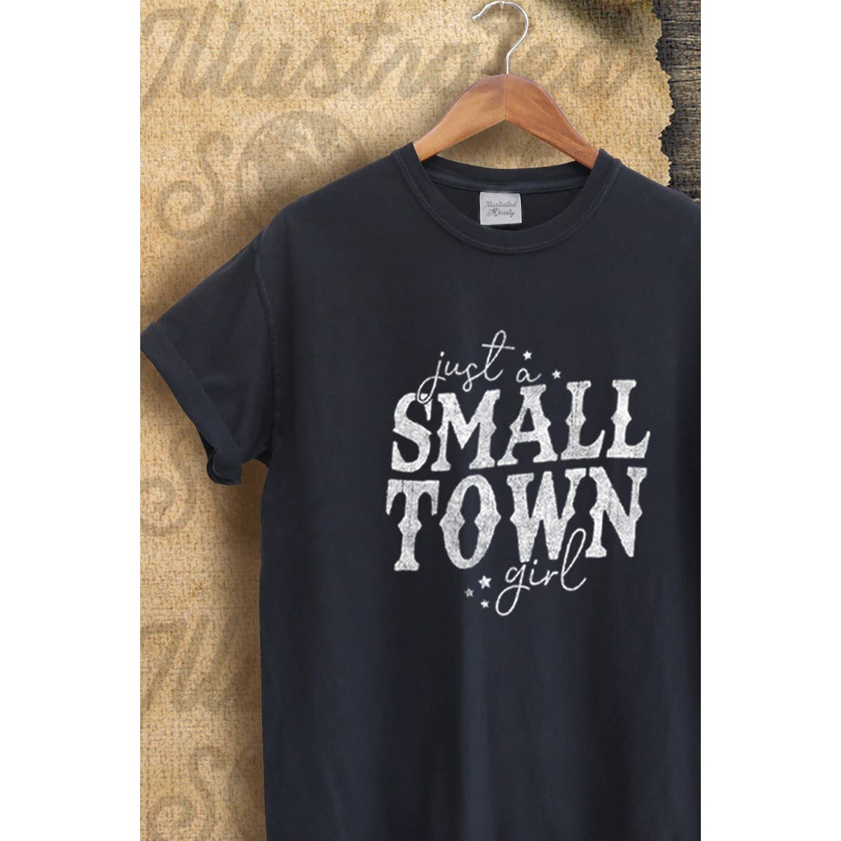 Just Small Town Girl Vintage Graphic  Tee
