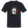 Mexico Soccer Ball Ripped  Men's T-Shirt