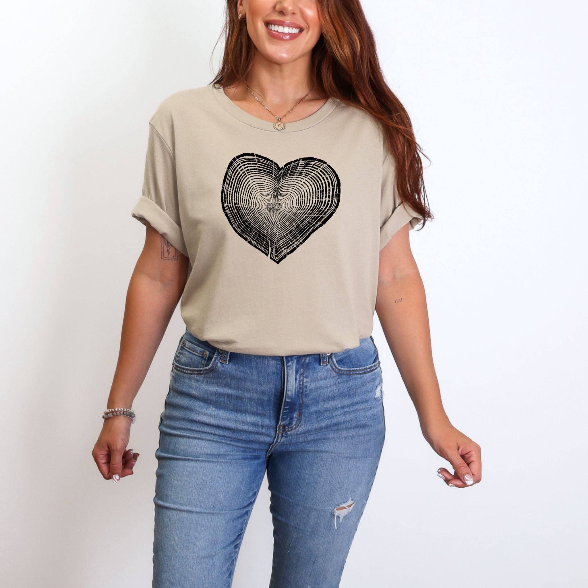 Heart Tree Trunk Graphic Tee 032