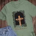 Easter Crown Cross He Is Risen Graphic Tee