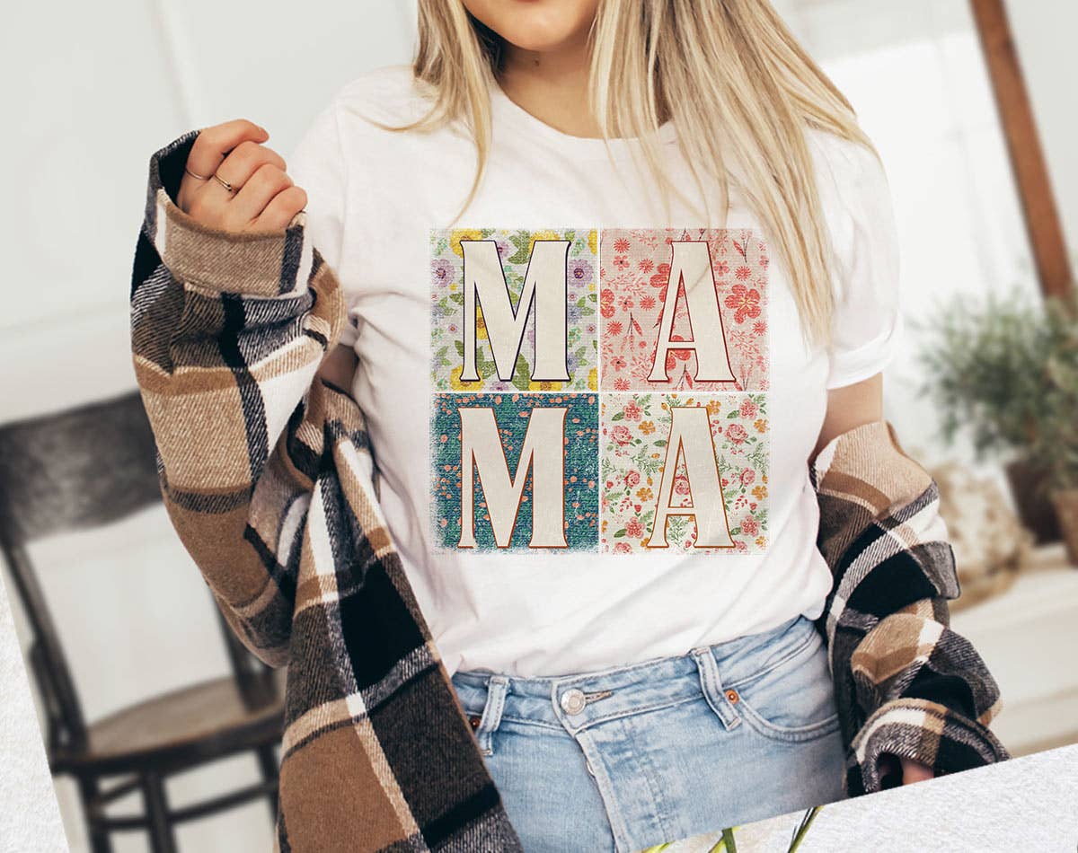 Mama Boho Quilt - Mother's Day T-Shirt