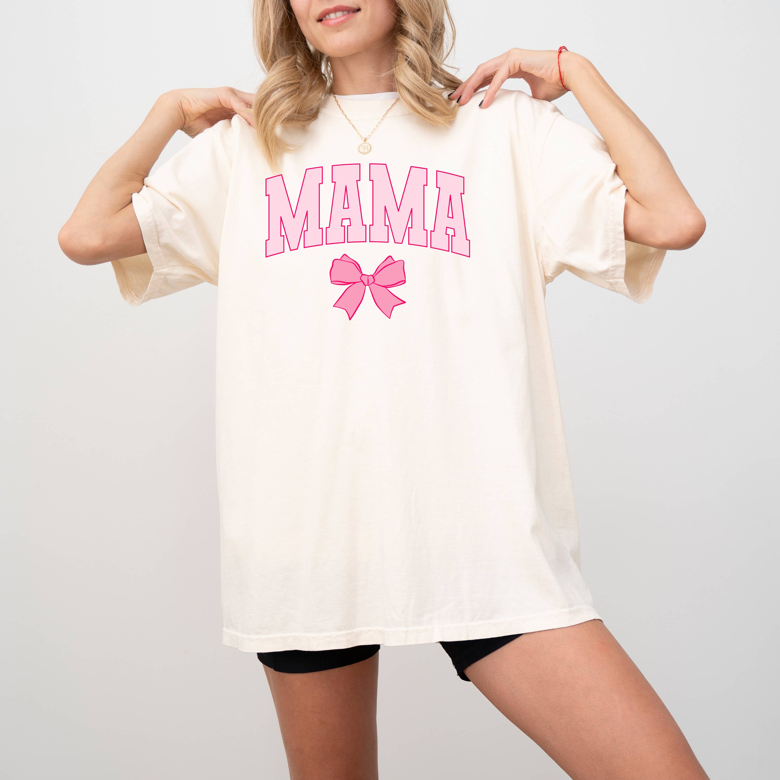 Mama Valentines, Mama Bow Shirt, Graphic Apparel
