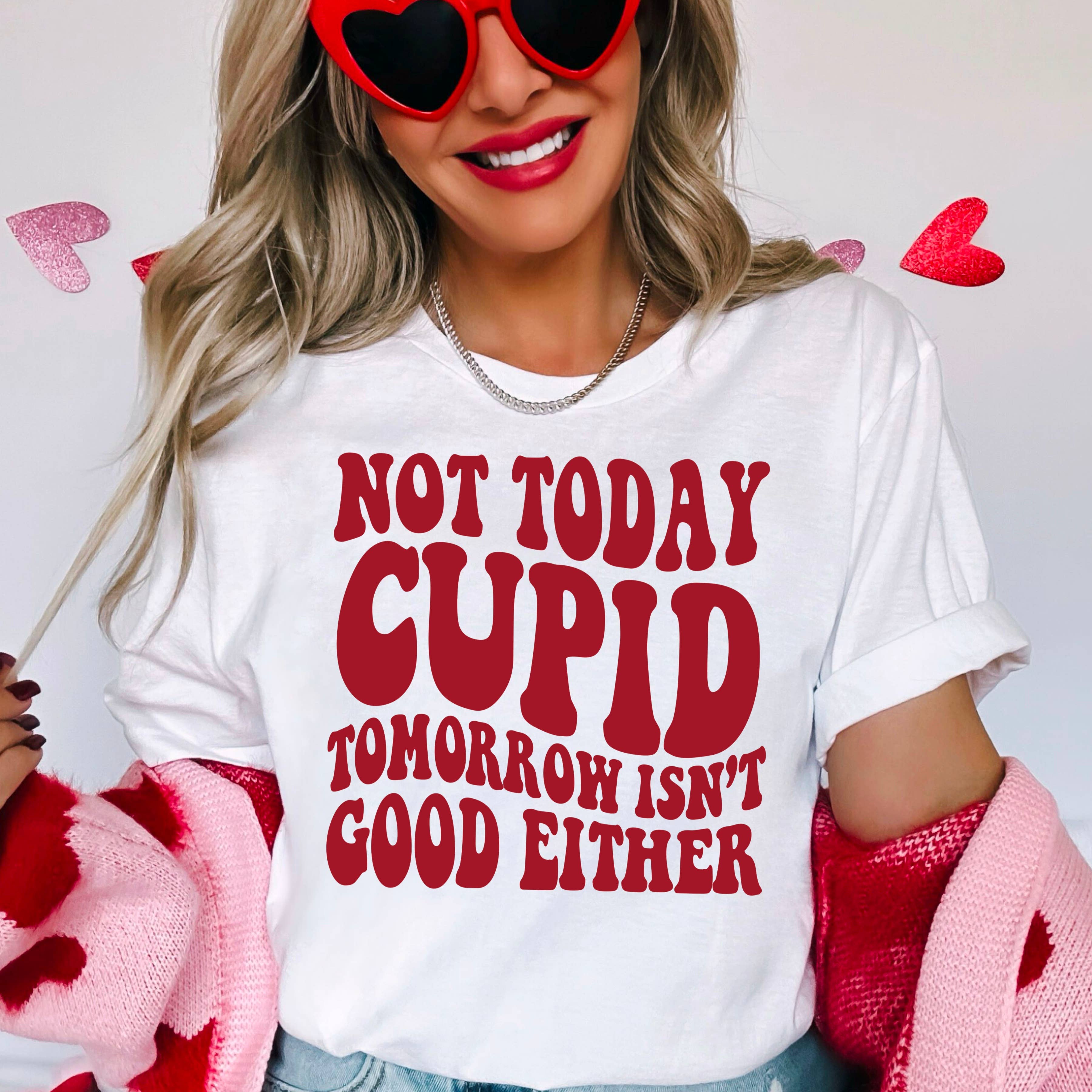 Not Today Cupid Valentine’S Day Graphic Tee | Gildan