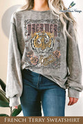Dreamer Brave Soul Graphix Mineral Terry Sweatshirt