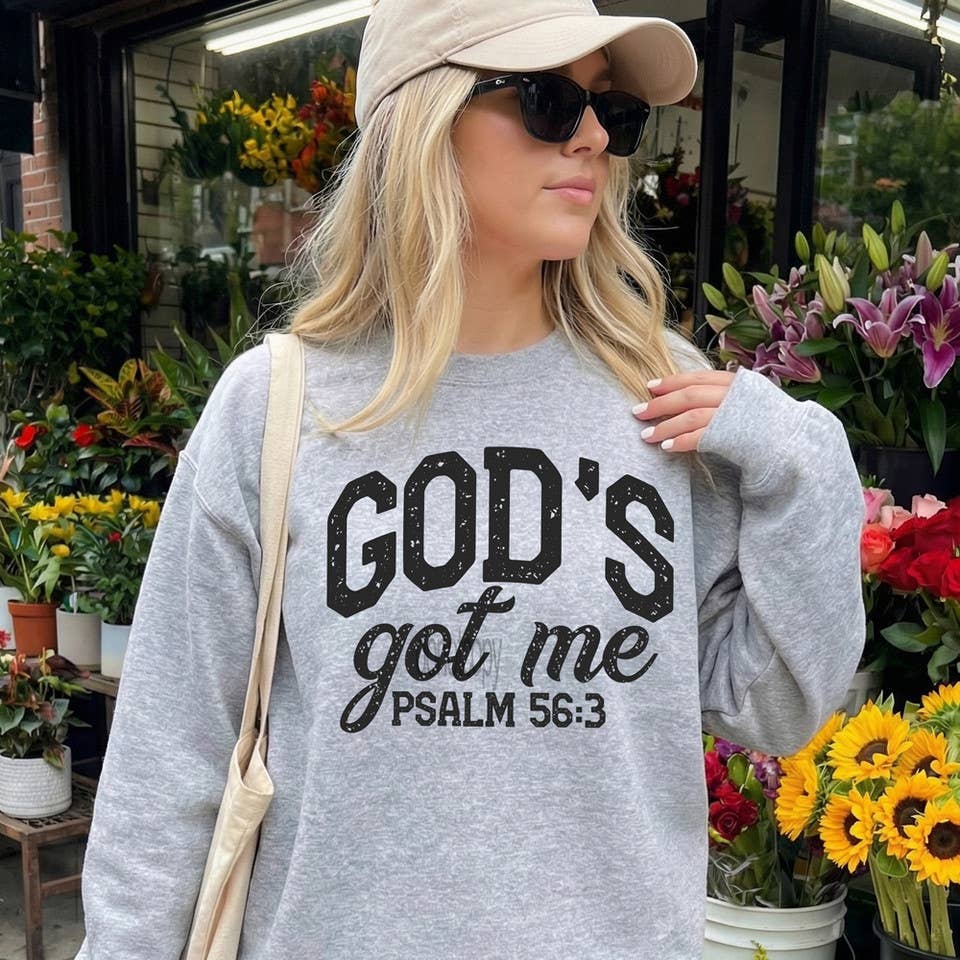 Distressed God’S Got Me Psalm 56:3 Sweatshirt