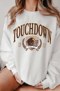 Touchdown Football Game Day Graphic Brushed Sweatshirts