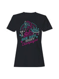 Neon Champagne Celebration Design Women's T-Shirt
