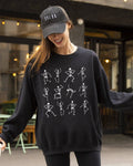 Mini Dancing Skeletons, Ghost, Skull, Halloween Sweatshirt