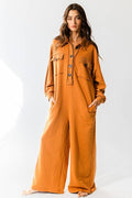 R5343 Oversize French Terry Jumpsuit