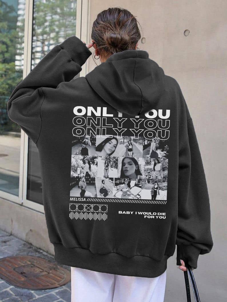 Personalized 'only You' Photo Collage Hoodie