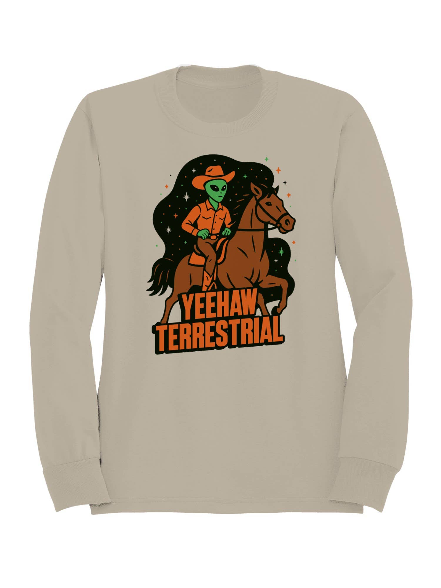 Yeehaw Terrestrial Alien Cowboy Women's Sweatshirt