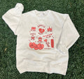 Jesus Is Word Collage Sweatshirt On White