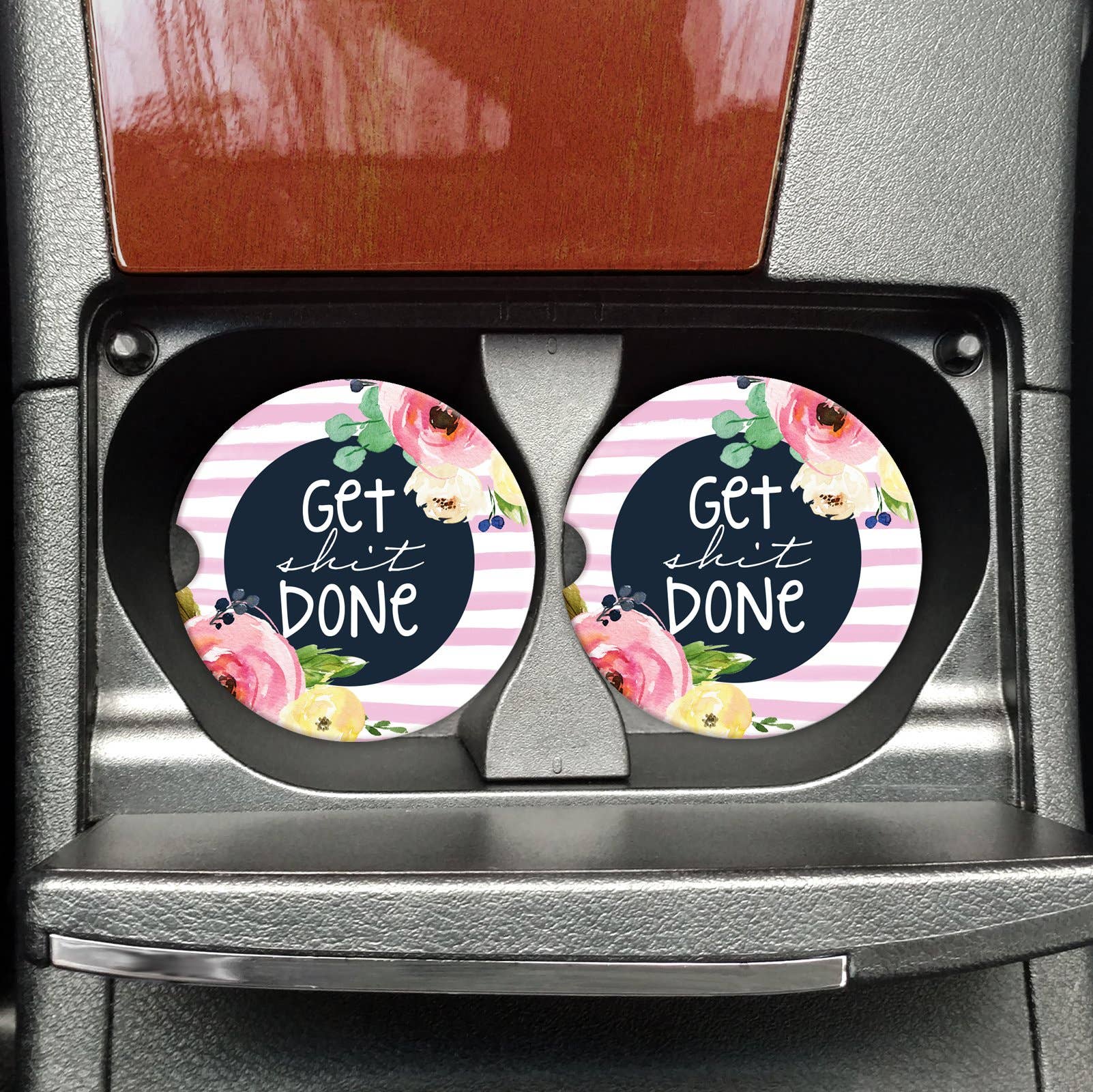 Get Shit Done Car Coasters
