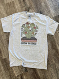 Grow in Grace Cactus On Ash Gray Tee