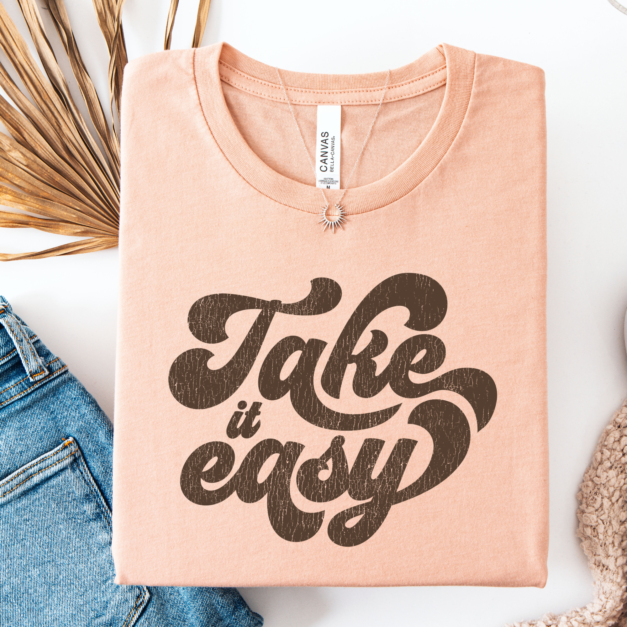 Groovy Retro Take It Easy Graphic Tee