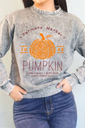 Farmers Market Pumpkin Mineral Graphic Brushed Sweatshirts