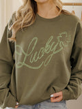 St. Paddy's Day Lucky Green Thrifted Sweatshirt