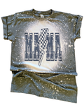 Checkered Bolt Mama – Rocker Bleached Tee