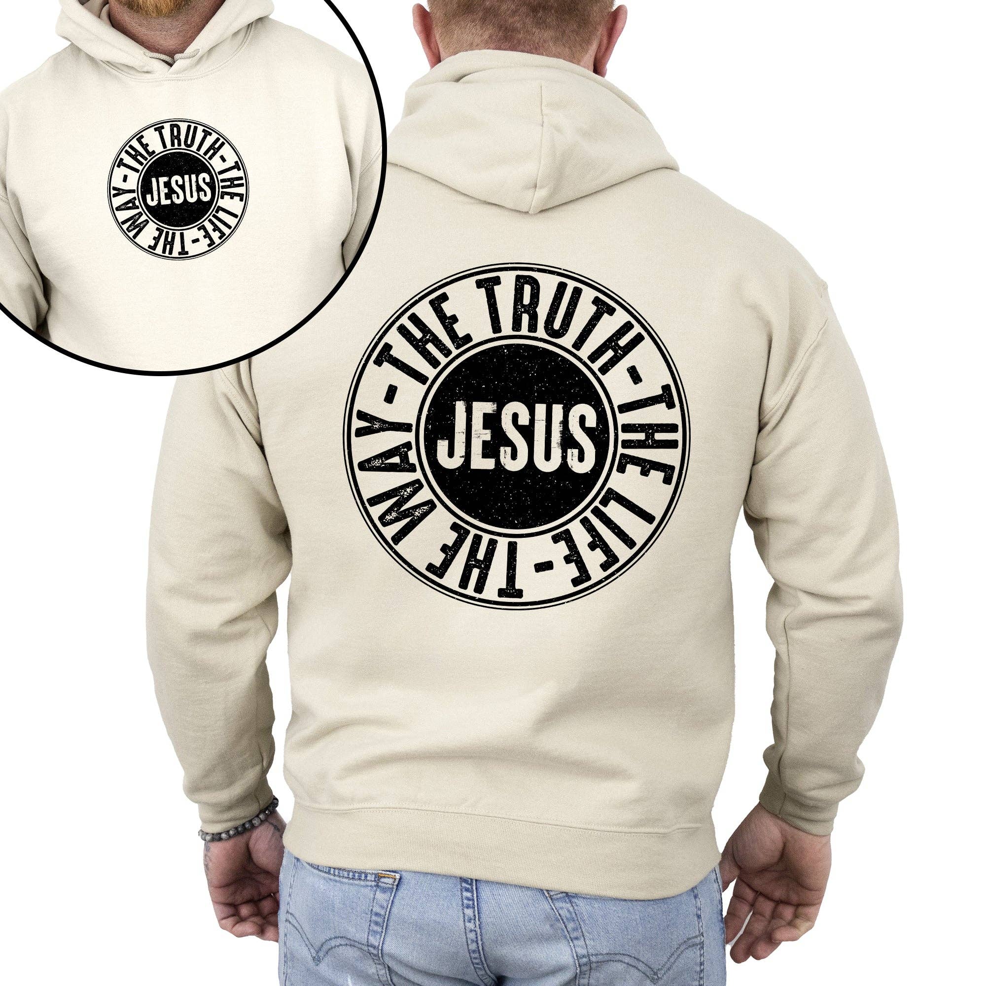 Jesus, the Way the Truth the Life Christian Religious Hoodie
