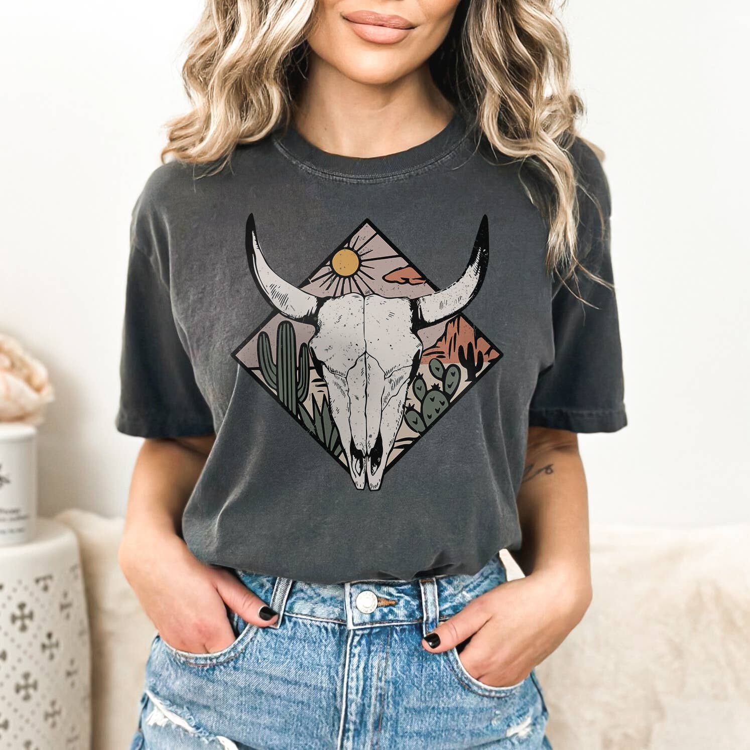 Cow Skull Tee | Western | Desert | Sizes S-2XL