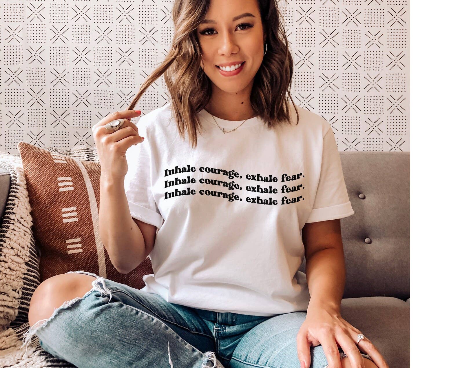 Inhale Courage Exhale Fear T-Shirt