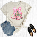 Western Christmas Boots Graphic Tee