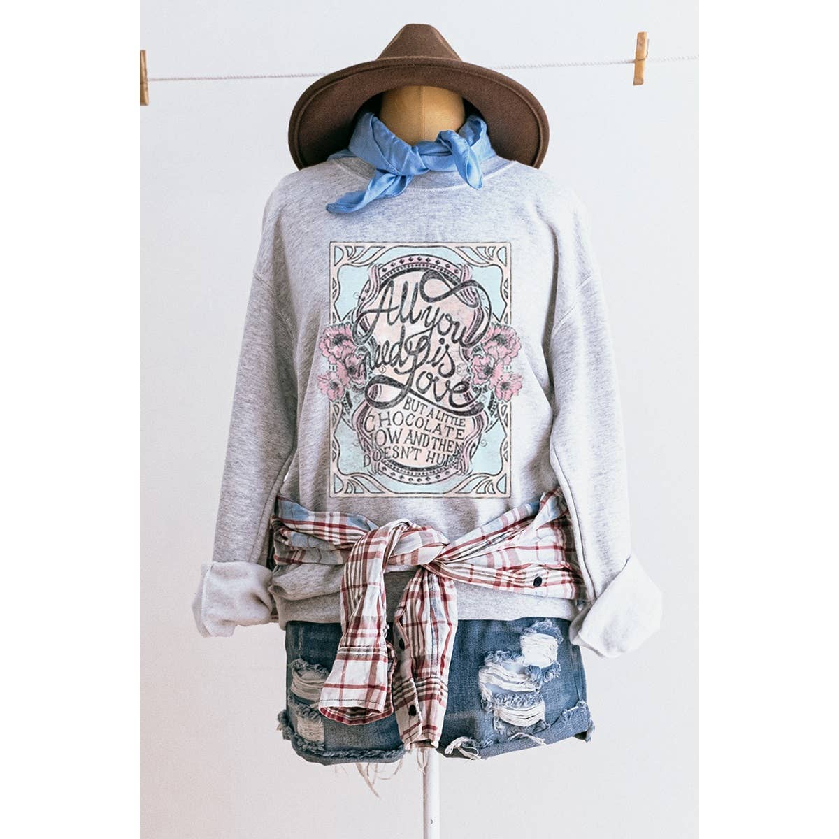 All You Need Is Love   Vintage  Graphic Tee