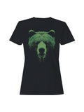 Majestic Green Bear Illustration Women's T-Shirt