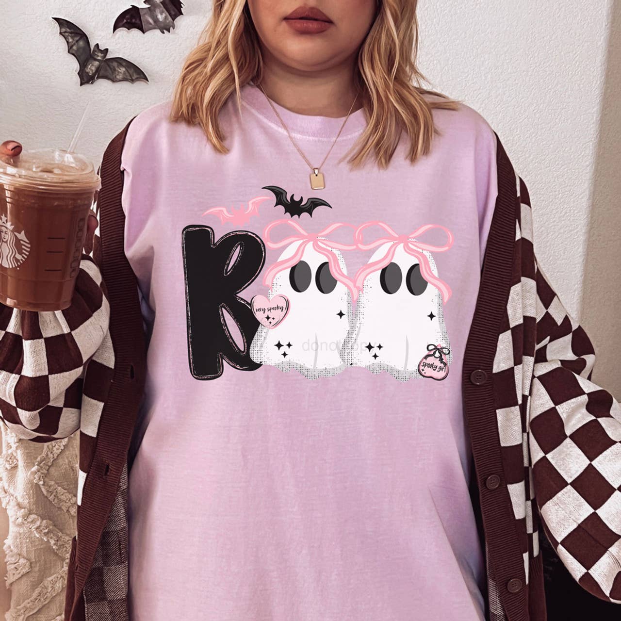 Boo Ghost Coquette Tee